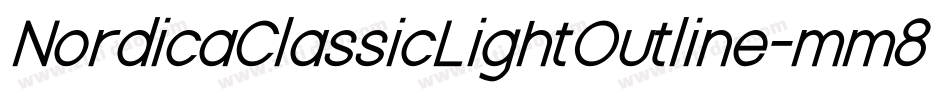 NordicaClassicLightOutline-mm8j字体转换