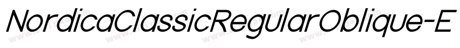 NordicaClassicRegularOblique-EeZz字体转换