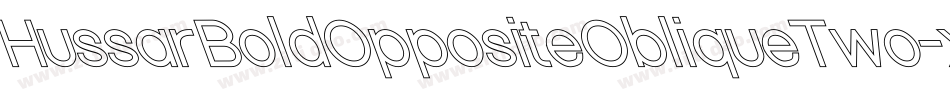 HussarBoldOppositeObliqueTwo-xqXV字体转换