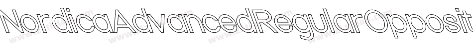 NordicaAdvancedRegularOppositeOblique-O9V6字体转换