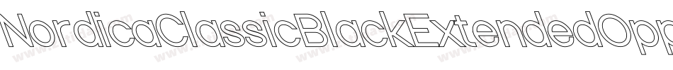 NordicaClassicBlackExtendedOppositeOblique-VJ86字体转换