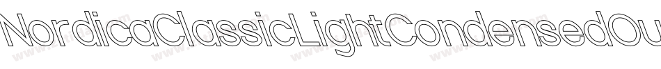 NordicaClassicLightCondensedOutline-BeXG字体转换