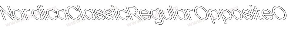 NordicaClassicRegularOppositeObliqueOutline-32XG字体转换
