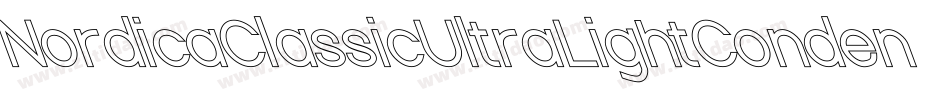 NordicaClassicUltraLightCondensedOppositeOblique-qqXl字体转换