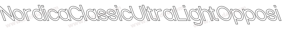 NordicaClassicUltraLightOppositeOblique-zqya字体转换