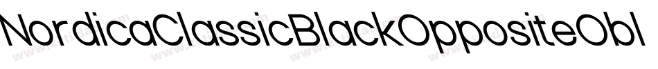 NordicaClassicBlackOppositeOblique-5wBL字体转换