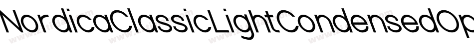 NordicaClassicLightCondensedOppositeOblique-1MXj字体转换