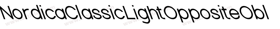 NordicaClassicLightOppositeOblique-wqgP字体转换