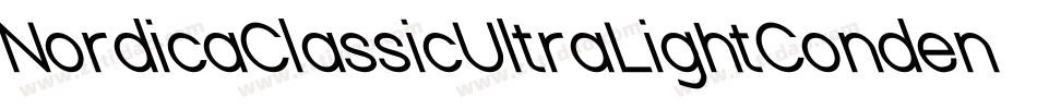 NordicaClassicUltraLightCondensedOppositeOblique-qqXl字体转换