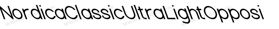 NordicaClassicUltraLightOppositeOblique-zqya字体转换