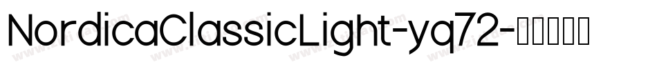NordicaClassicLight-yq72字体转换