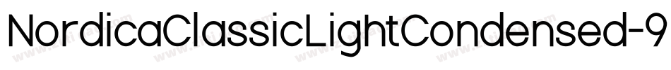 NordicaClassicLightCondensed-9PGZ字体转换