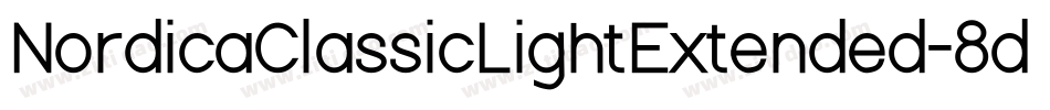 NordicaClassicLightExtended-8dgZ字体转换