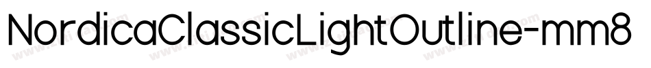 NordicaClassicLightOutline-mm8j字体转换