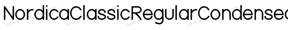 NordicaClassicRegularCondensed-d8yg字体转换