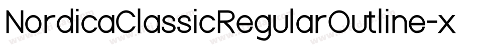 NordicaClassicRegularOutline-xq90字体转换