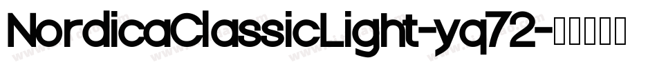 NordicaClassicLight-yq72字体转换