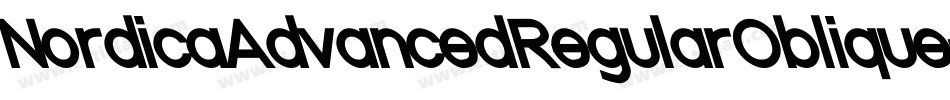 NordicaAdvancedRegularOblique-EeaW字体转换