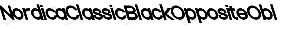 NordicaClassicBlackOppositeOblique-5wBL字体转换
