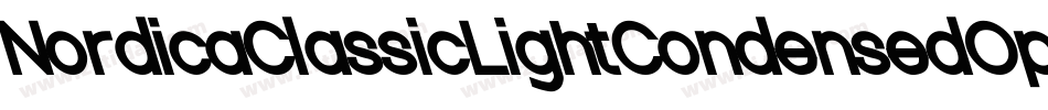 NordicaClassicLightCondensedOppositeOblique-1MXj字体转换
