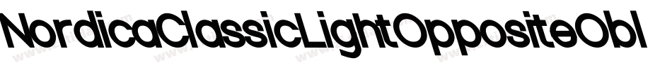NordicaClassicLightOppositeObliqueOutline-7mEw字体转换