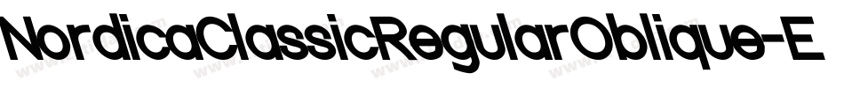NordicaClassicRegularOblique-EeZz字体转换