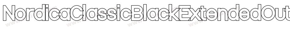 NordicaClassicBlackExtendedOutline-Ge5m字体转换