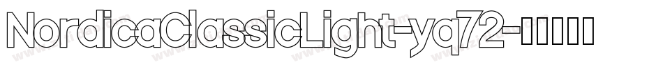 NordicaClassicLight-yq72字体转换