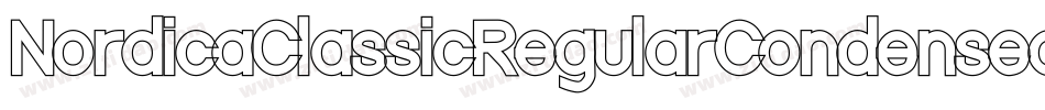 NordicaClassicRegularCondensedOblique-PAX2字体转换