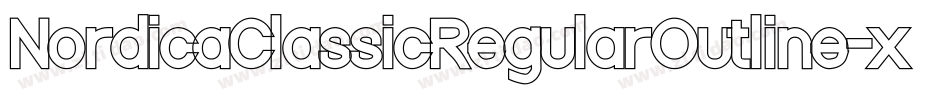 NordicaClassicRegularOutline-xq90字体转换