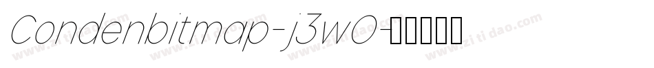 Condenbitmap-j3wO字体转换