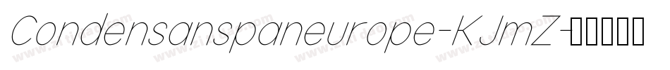 Condensanspaneurope-KJmZ字体转换