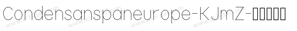 Condensanspaneurope-KJmZ字体转换