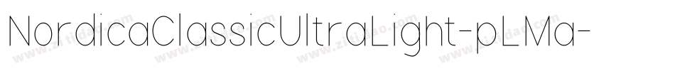 NordicaClassicUltraLight-pLMa字体转换