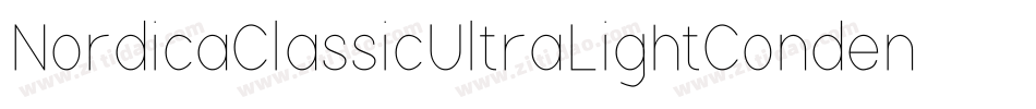 NordicaClassicUltraLightCondensedOblique-AWx2字体转换