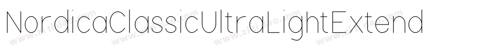 NordicaClassicUltraLightExtended-VJP6字体转换