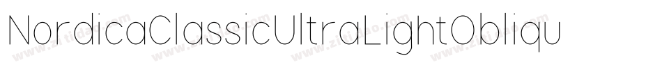 NordicaClassicUltraLightOblique-jv1l字体转换