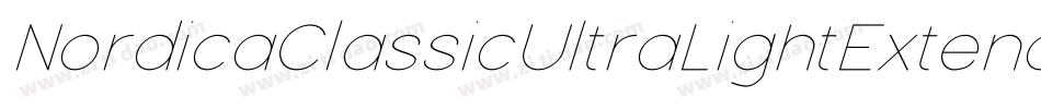 NordicaClassicUltraLightExtended-VJP6字体转换