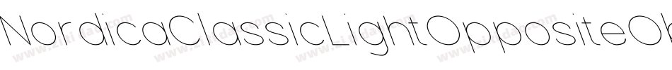 NordicaClassicLightOppositeObliqueOutline-7mEw字体转换