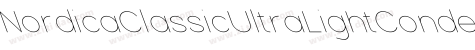 NordicaClassicUltraLightCondensedOppositeOblique-qqXl字体转换
