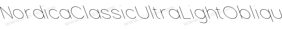 NordicaClassicUltraLightOblique-jv1l字体转换