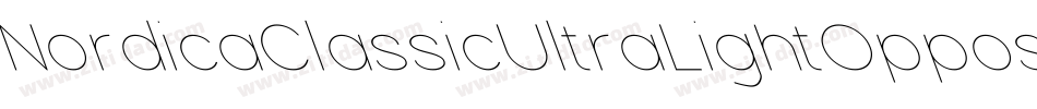 NordicaClassicUltraLightOppositeOblique-zqya字体转换