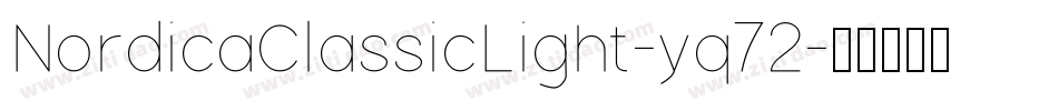 NordicaClassicLight-yq72字体转换