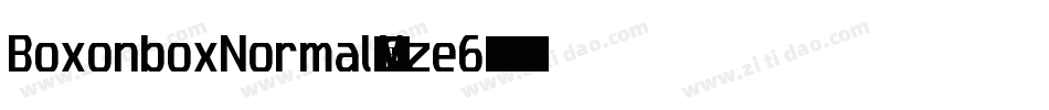 BoxonboxNormal-Vze6字体转换