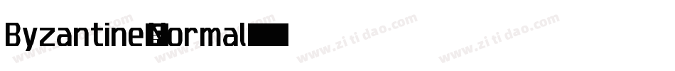 Byzantine-Normal字体转换