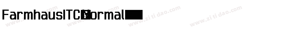 FarmhausITC-Normal字体转换