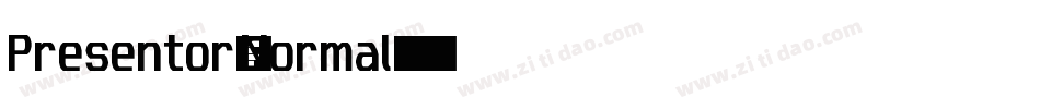 Presentor-Normal字体转换