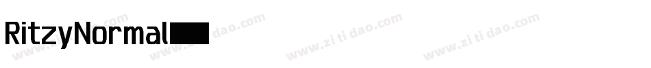 RitzyNormal字体转换