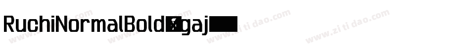 RuchiNormalBold-xgaj字体转换