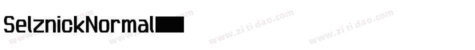 SelznickNormal字体转换